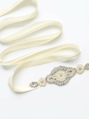 Ceinture mariage en perles et cristaux