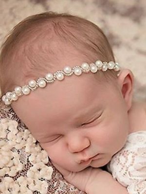 Bijou de cheveu bébé Bandeau de perles