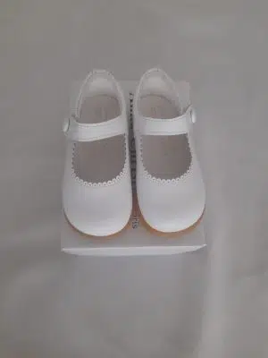 Chaussures de cérémonie bébé - Salomés - Blanc