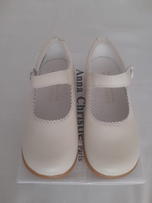 Chaussures de cérémonie bébé - Salomés - Ivoire