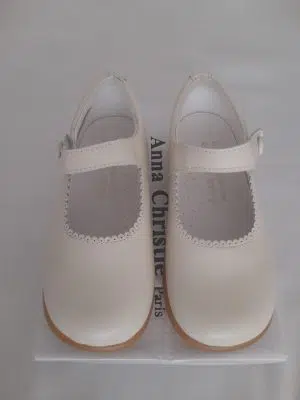 Chaussures de cérémonie bébé - Salomés - Ivoire