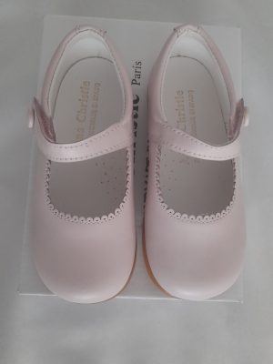 Chaussures de cérémonie bébé - Salomés - Rose