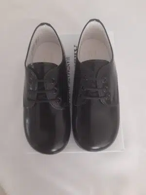 Chaussures de cérémonie garçon - Derbies - Cuir noir