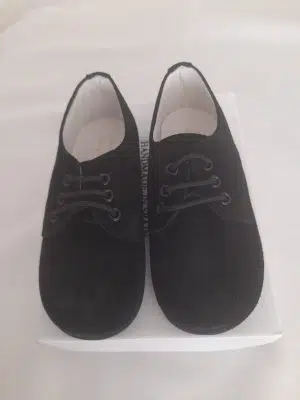 Chaussures de cérémonie garçon - Derbies- Daim noir