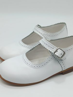 Chaussures de cérémonie fille - Salomés - Blanc