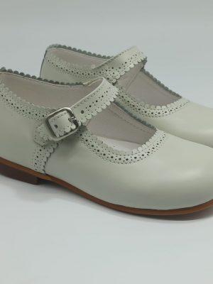 Chaussures de cérémonie fille - Salomés - Ivoire