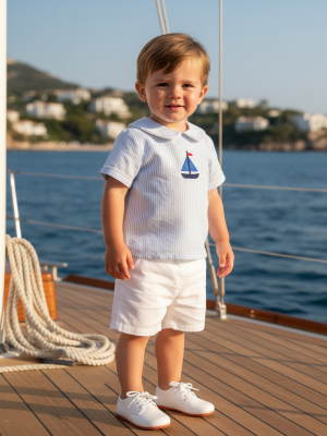Tenue de cérémonie bébé garçon - Marin