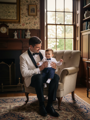 Costume bébé smoking - Eliott