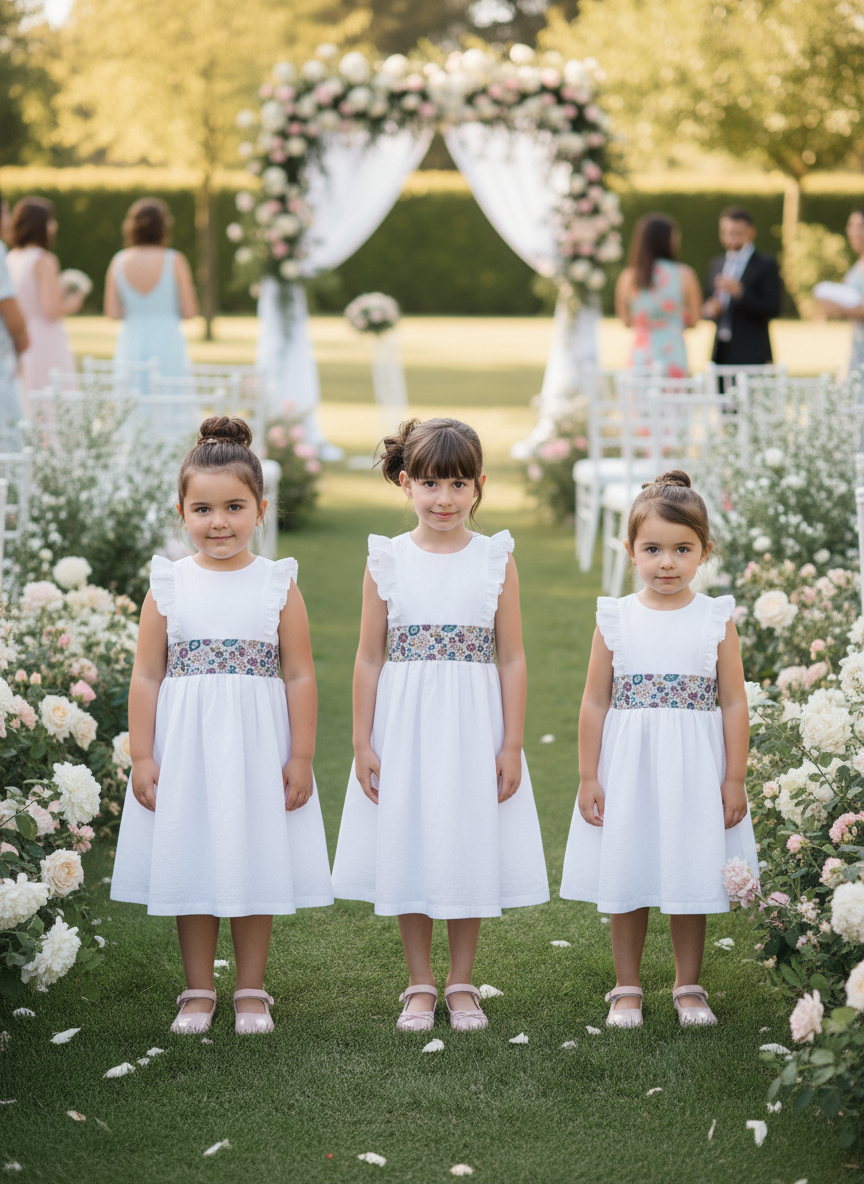 Ceinture robe de cérémonie - tissu Liberty