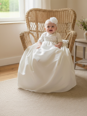 Robe de baptême fille longue - Charlie