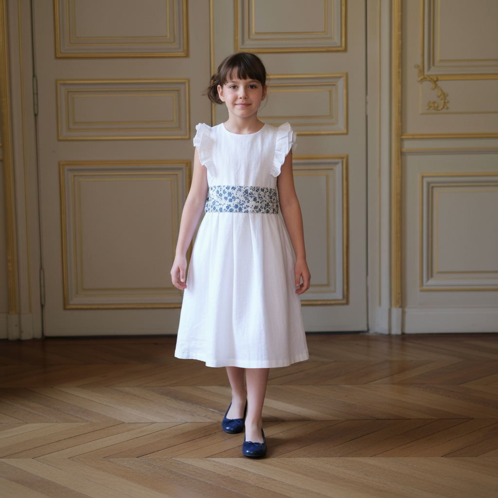 Ceinture robe de cérémonie - tissu Liberty